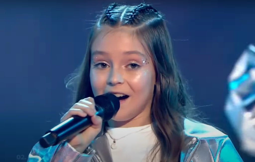 Laura Bączkiewicz podczas Eurowizji Junior 2022