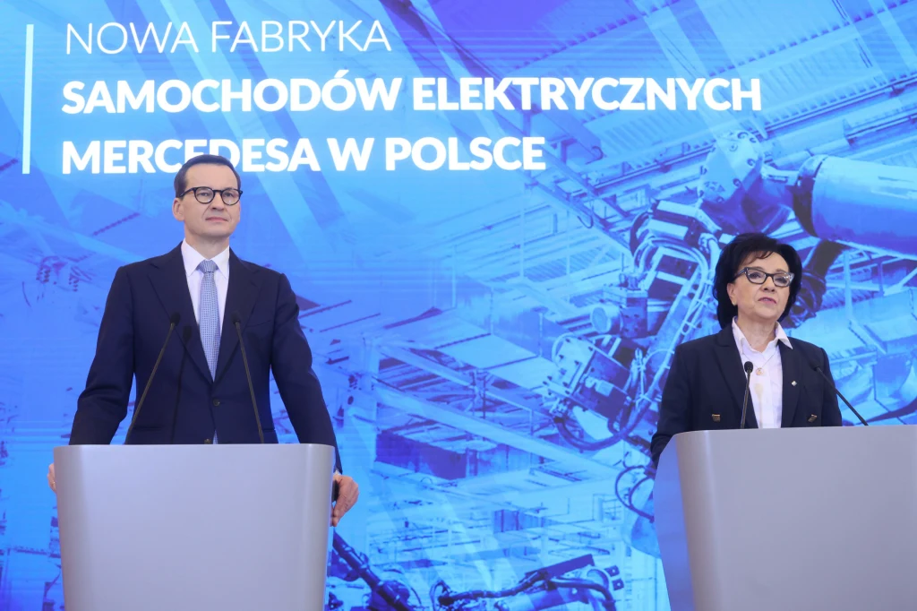 Spotkanie premiera Mateusza Morawieckiego z przedstawicielami Mercedes-Benz Group AG.
