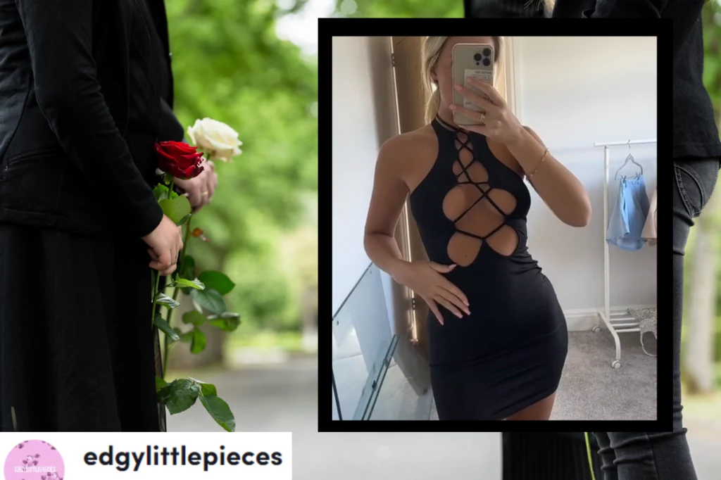 TikTokerka z Wielkiej Brytanii promuje nieprzyzwoite sukienki jako idealne na pogrzeb. W sieci zawrzało