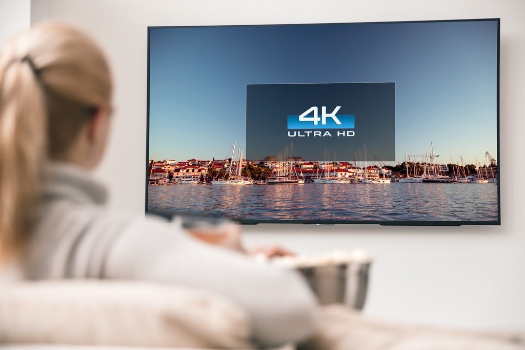 Telewizor 4K i dwie technologie jakości obrazu: HDR10 lub Dolby Vision.