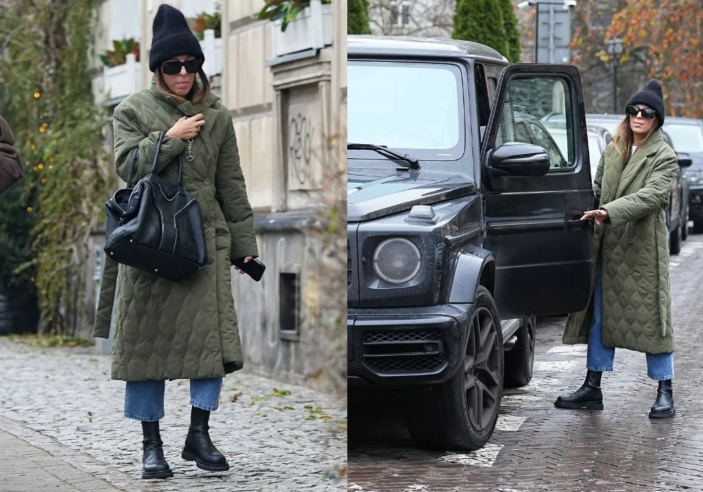 Ewa Chodakowska i jej mercedes Ewa Chodakowska i jej mercedes