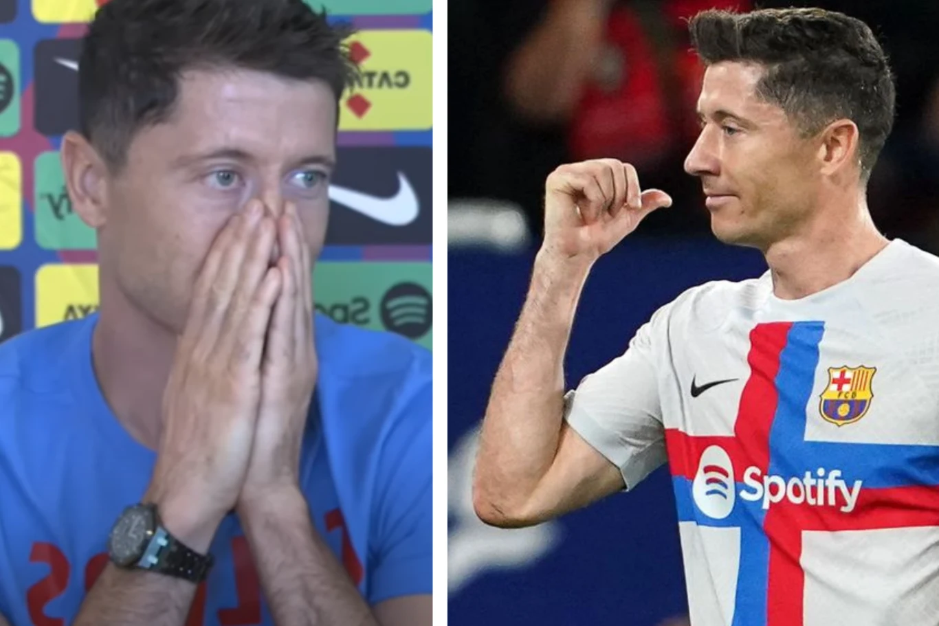 Kapitan reprezentacji Polski Robert Lewandowski w barwach FC Barcelona Kapitan reprezentacji Polski Robert Lewandowski w barwach FC Barcelona