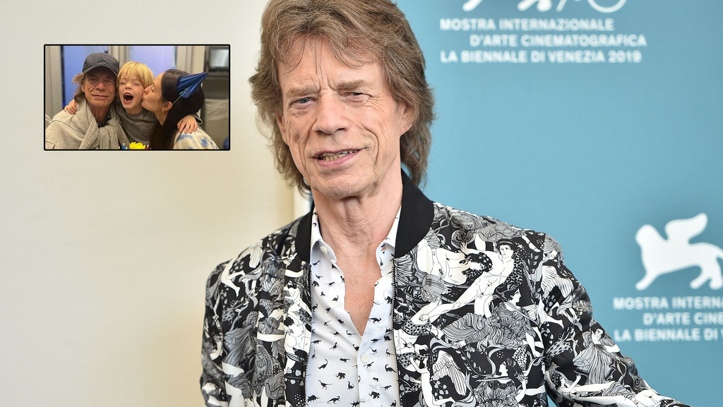 Mick Jagger zapozował ze swoją szczęśliwą rodzinką