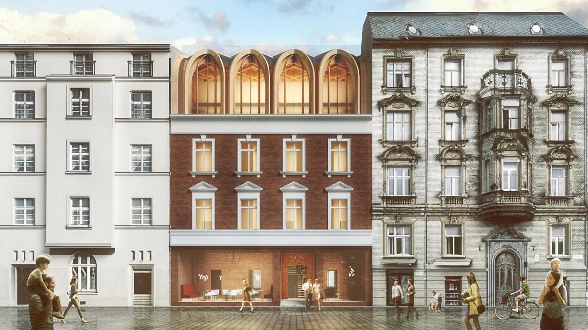 Krakowska Kamienica według projektu BXB Studio. Tak hotel będzie wyglądał po rewitalizacji Krakowska Kamienica według projektu BXB Studio. Tak hotel będzie wyglądał po rewitalizacji
