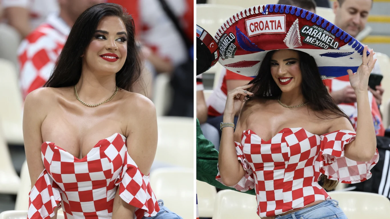 Ivana Knoll podczas meczu Argentyna-Chorwacja