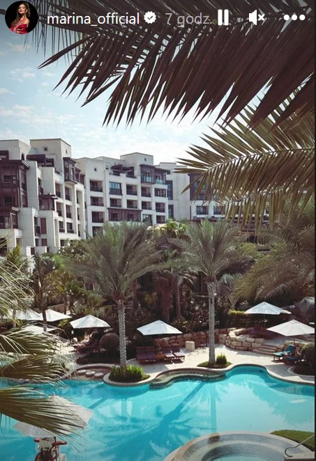 Marina i Szczęsny na wakacjach w Dubaju