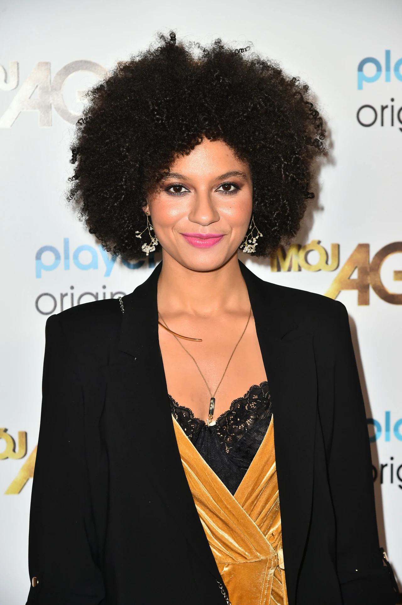 Hubert Urbański, Marcin Prokop, Grażyna Szapołowska, Magdalena Cielecka na premierze "Mojego agenta"