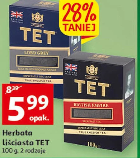 TET British Empire Breakfast Tea Herbata czarna liściasta 100 g