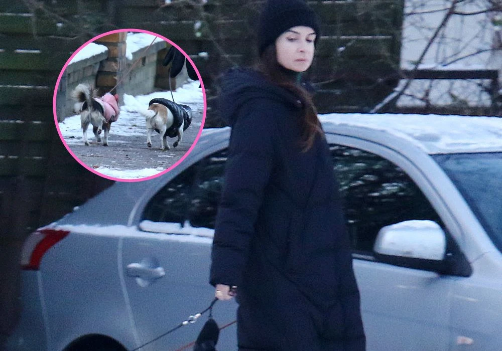 Marta Kaczyńska na spacerze z pupilami Marta Kaczyńska na spacerze z pupilami