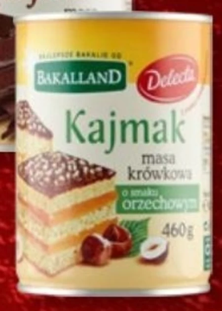 Bakalland Kajmak masa krówkowa o smaku orzechowym 460 g