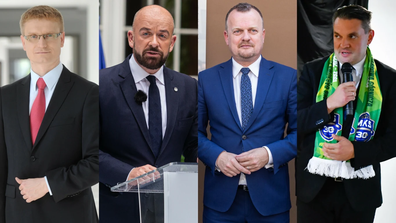 Od lewej: prezydent Częstochowy, Wrocławia, Sosnowca i Dąbrowy Górniczej Od lewej: prezydent Częstochowy, Wrocławia, Sosnowca i Dąbrowy Górniczej