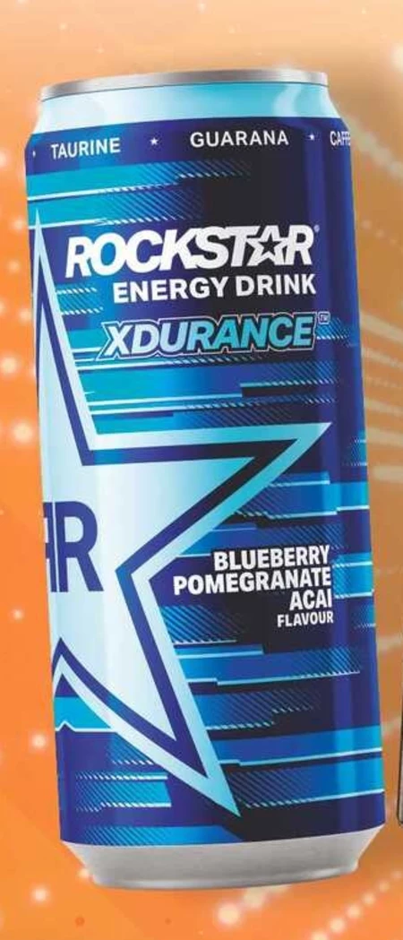 Rockstar Gazowany napój energetyzujący o smaku owoców jagodowych i granatu 500 ml