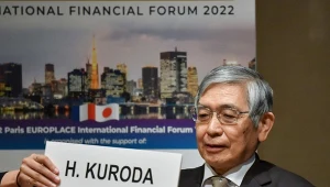  Haruhiko Kuroda ostatni prezes banku centralnego luźnej polityki pieniężnej. 
AFP-PHOTO 5 FIN JPN AFP/AFP KAZUHIRO NOGI/