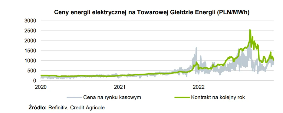 Firmy obawiajaą się wzrostu cen energii na TGE