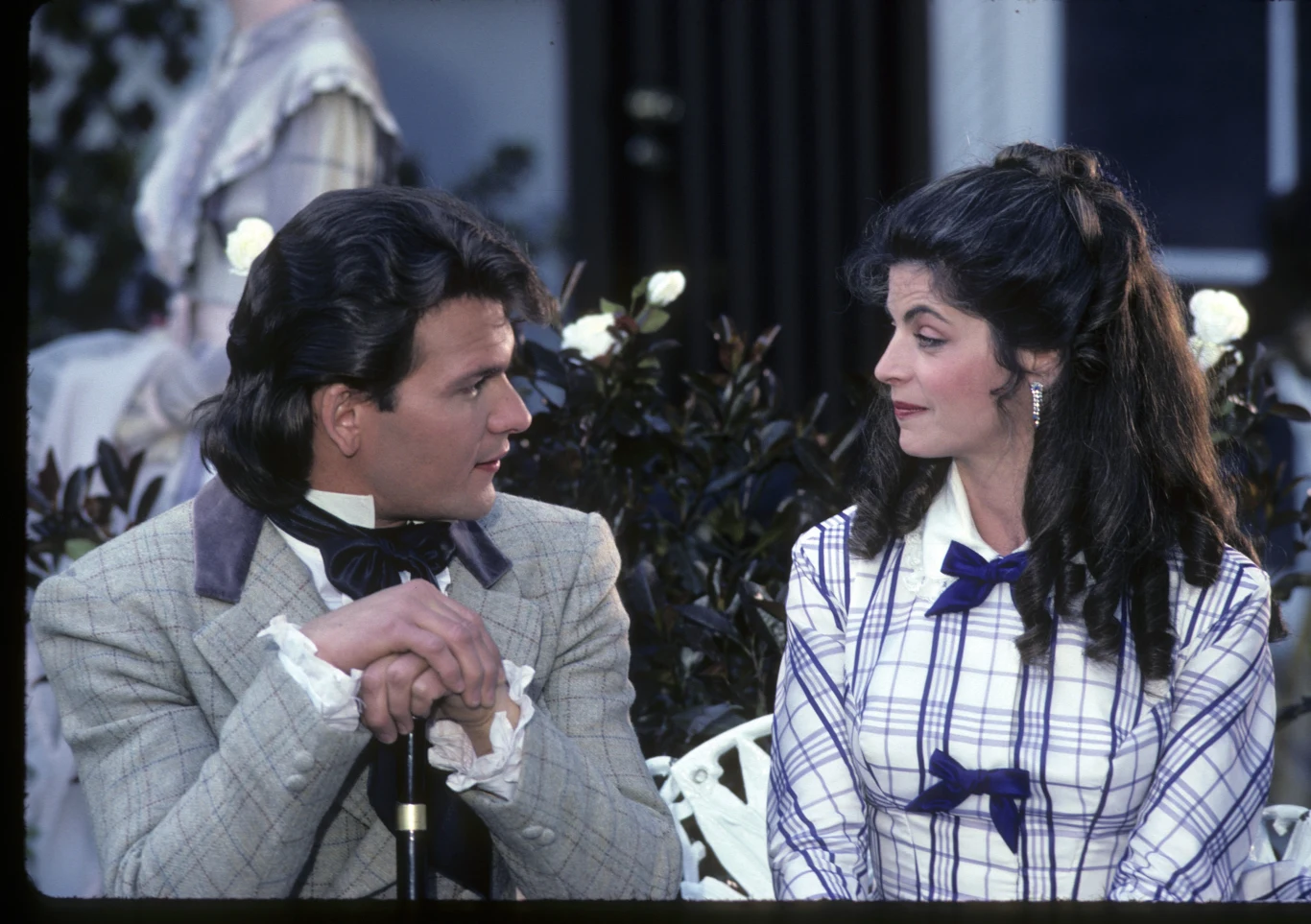 Patrick Swayze i Kristie Alley w serialu "Północ-Południe"