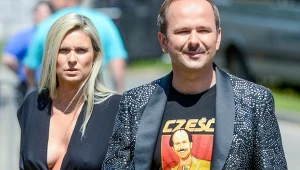 Sławomir Zapała i jego żona Kajra.