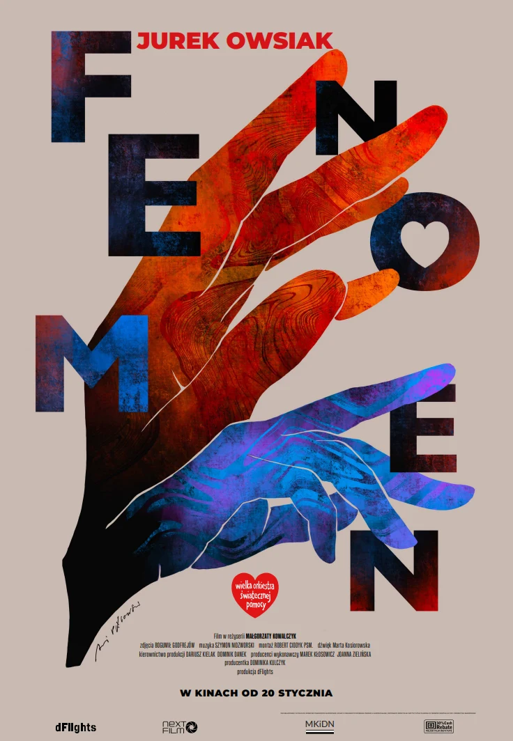 Plakat filmu "Fenomen" autorstwa Andrzeja Pągowskiego