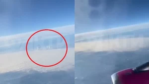 Słupy dymu po ostrzale widoczne były na nagraniu z samolotu pasażerskiego