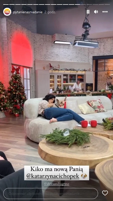 Cichopek z pupilem w "Pytaniu na śniadanie" Cichopek z pupilem w "Pytaniu na śniadanie"