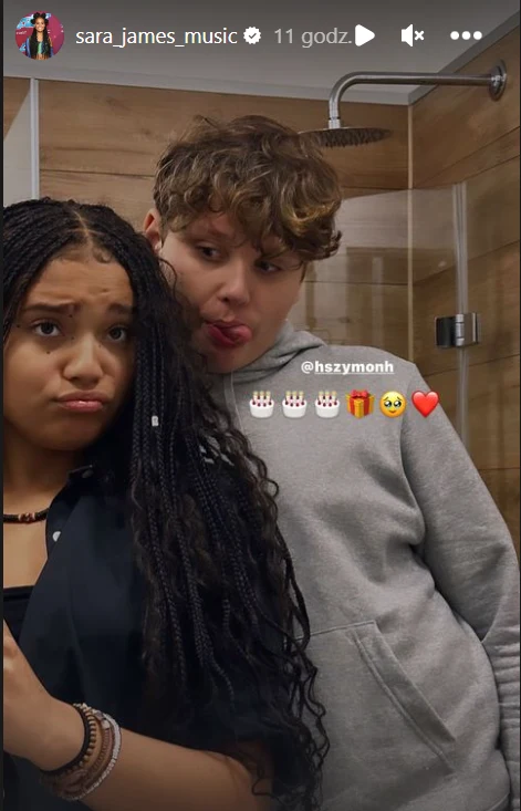 Sara James złożyła życzenia urodzinowe Szymonowi