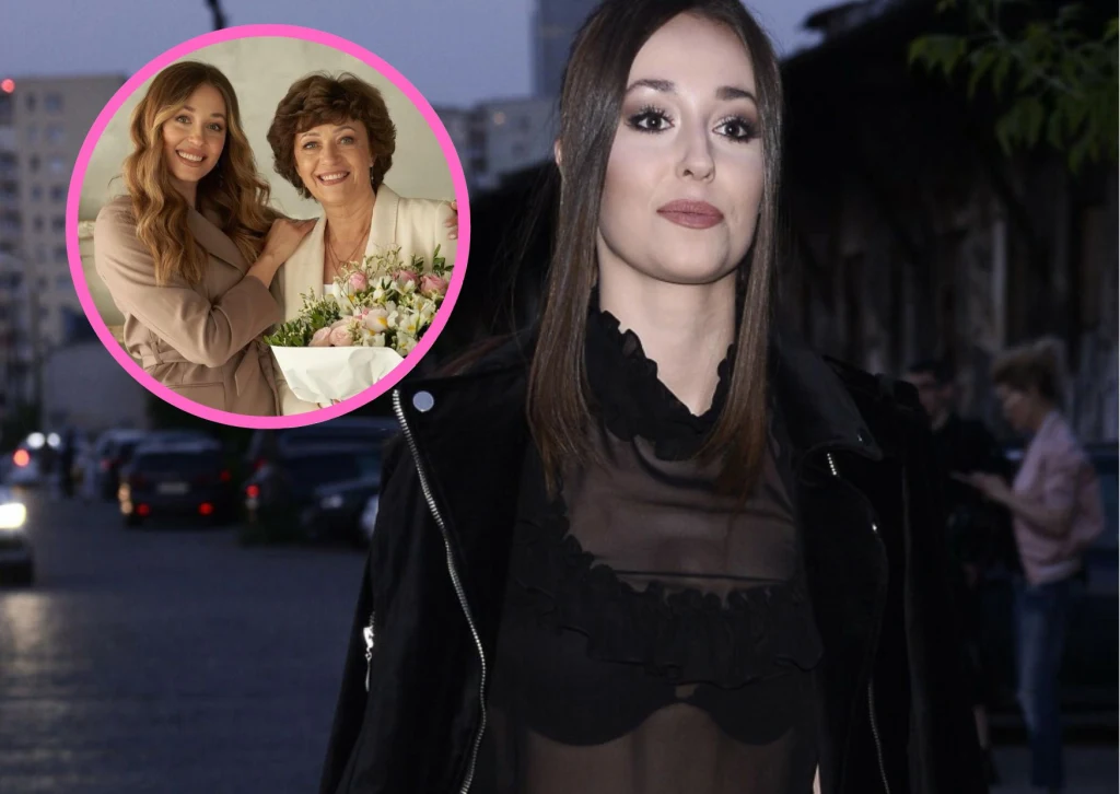 Izabella Krzan z mamą