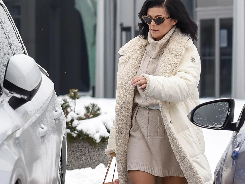 Katarzyna Cichopek dzielnie walczyła na parkingu TVP