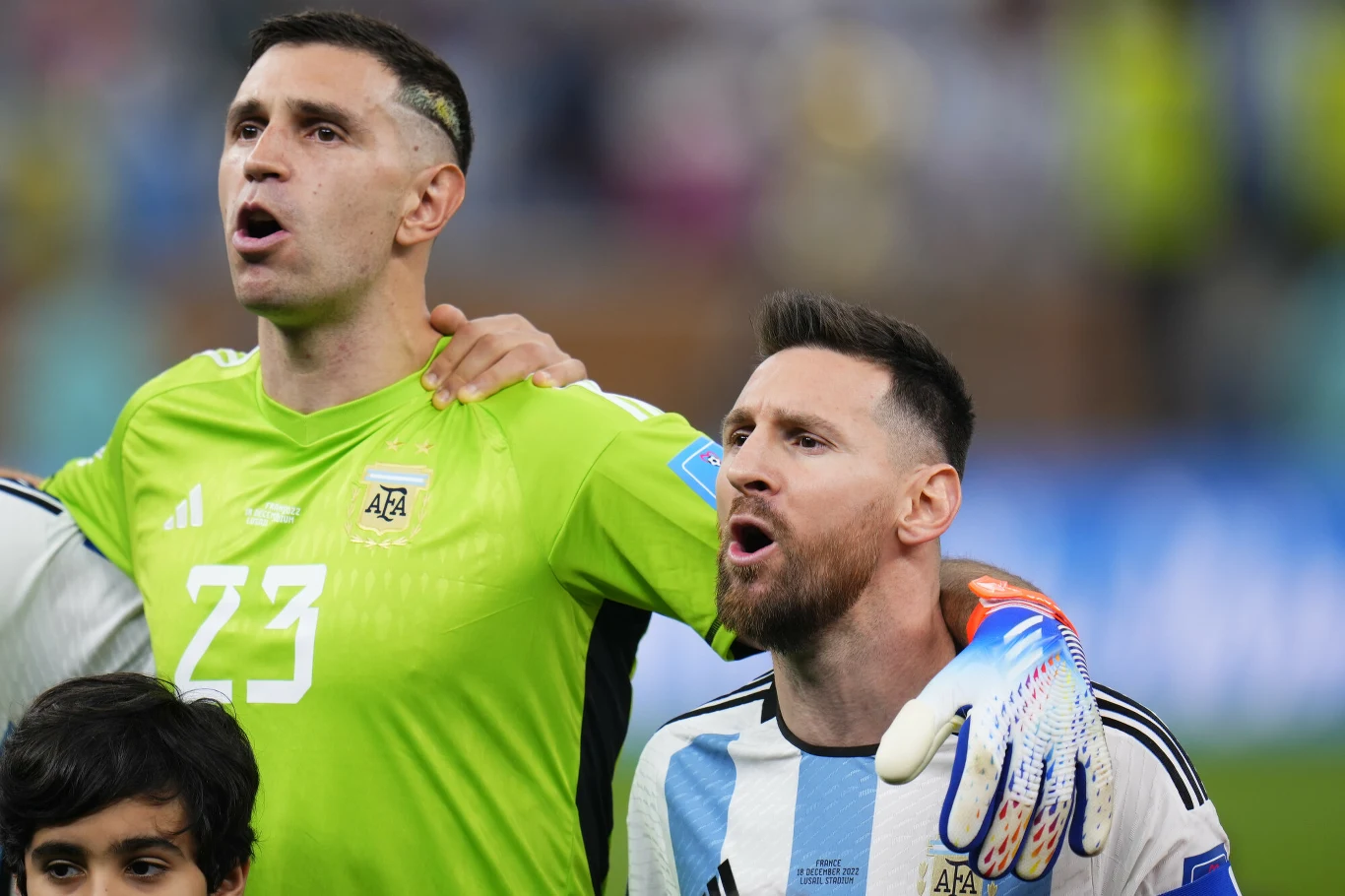 Emiliano Martinez i Leo Messi