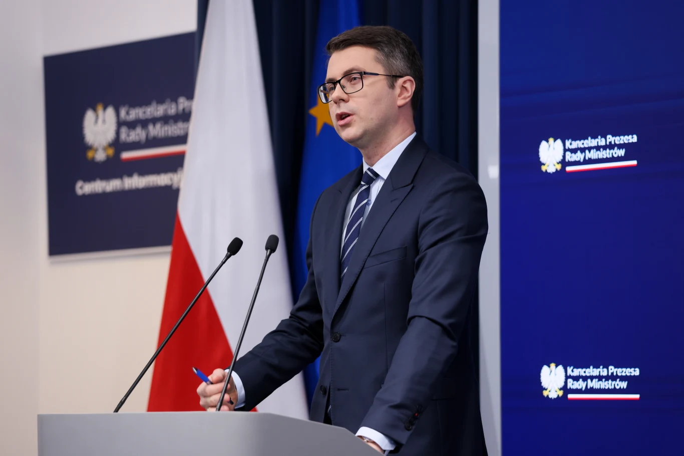 Rzecznik rządu Piotr Müller Rzecznik rządu Piotr Müller