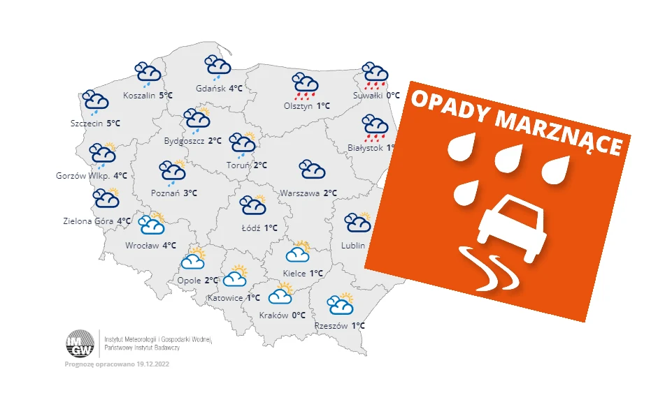 Odwilż przyniesie bardzo trudne warunki drogowe Odwilż przyniesie bardzo trudne warunki drogowe