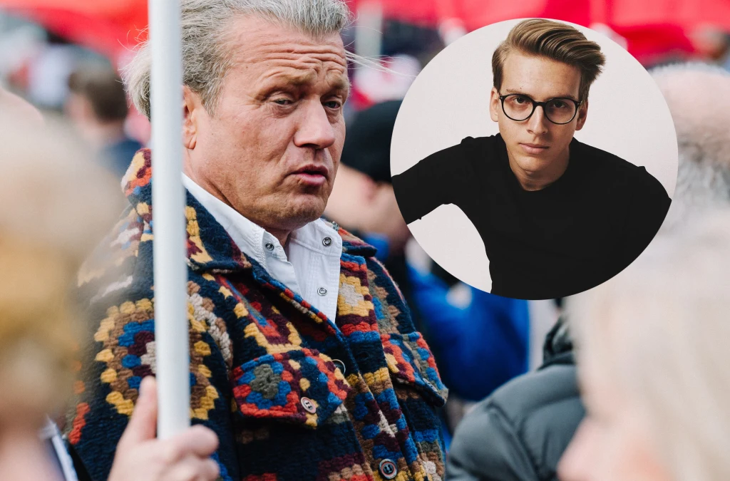 Jarosław Jakimowicz i jego syn Jovan