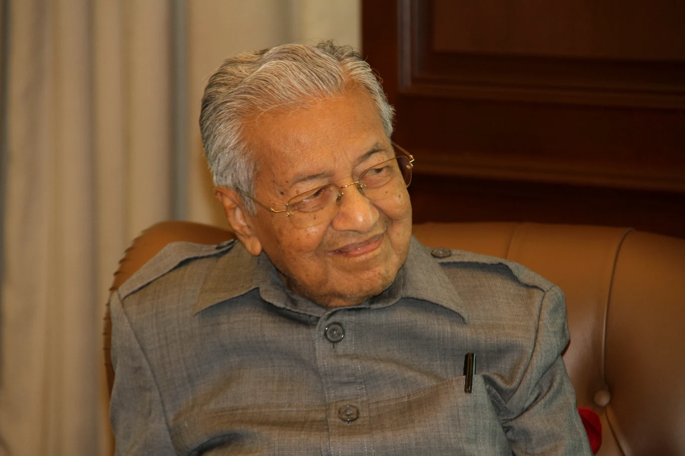 Mahathir Mohamad podczas rozmowy z Interią Mahathir Mohamad podczas rozmowy z Interią