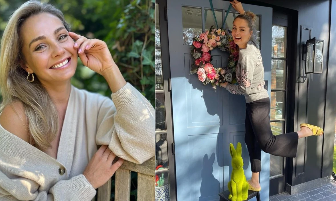 Małgorzata Socha uwielbia wypoczywać w ogrodzie! Małgorzata Socha uwielbia wypoczywać w ogrodzie!