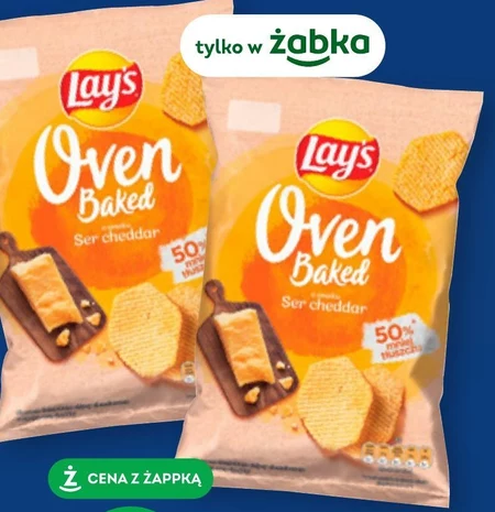 Lay's Oven Baked Pieczone formowane chipsy ziemniaczane o smaku kurek w śmietanowym sosie 125 g