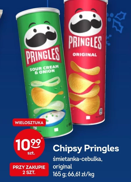 Pringles Sour Cream & Herbs Wytrawna przekąska 165 g