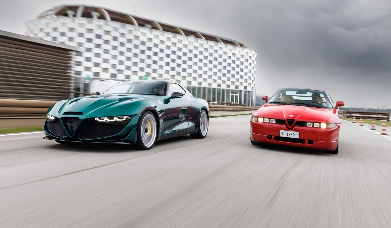 Alfa Romeo Giulia SWB Zagato oraz Alfa Romeo SZ Alfa Romeo Giulia SWB Zagato oraz Alfa Romeo SZ
