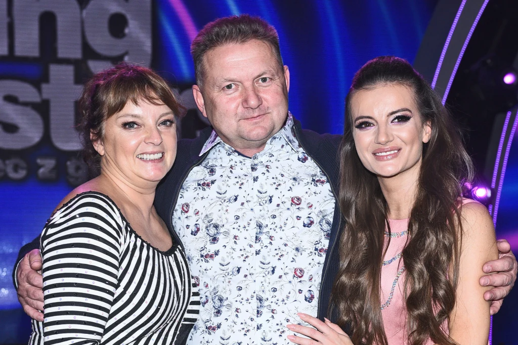 Natalia Janoszek z rodzicami Natalia Janoszek z rodzicami