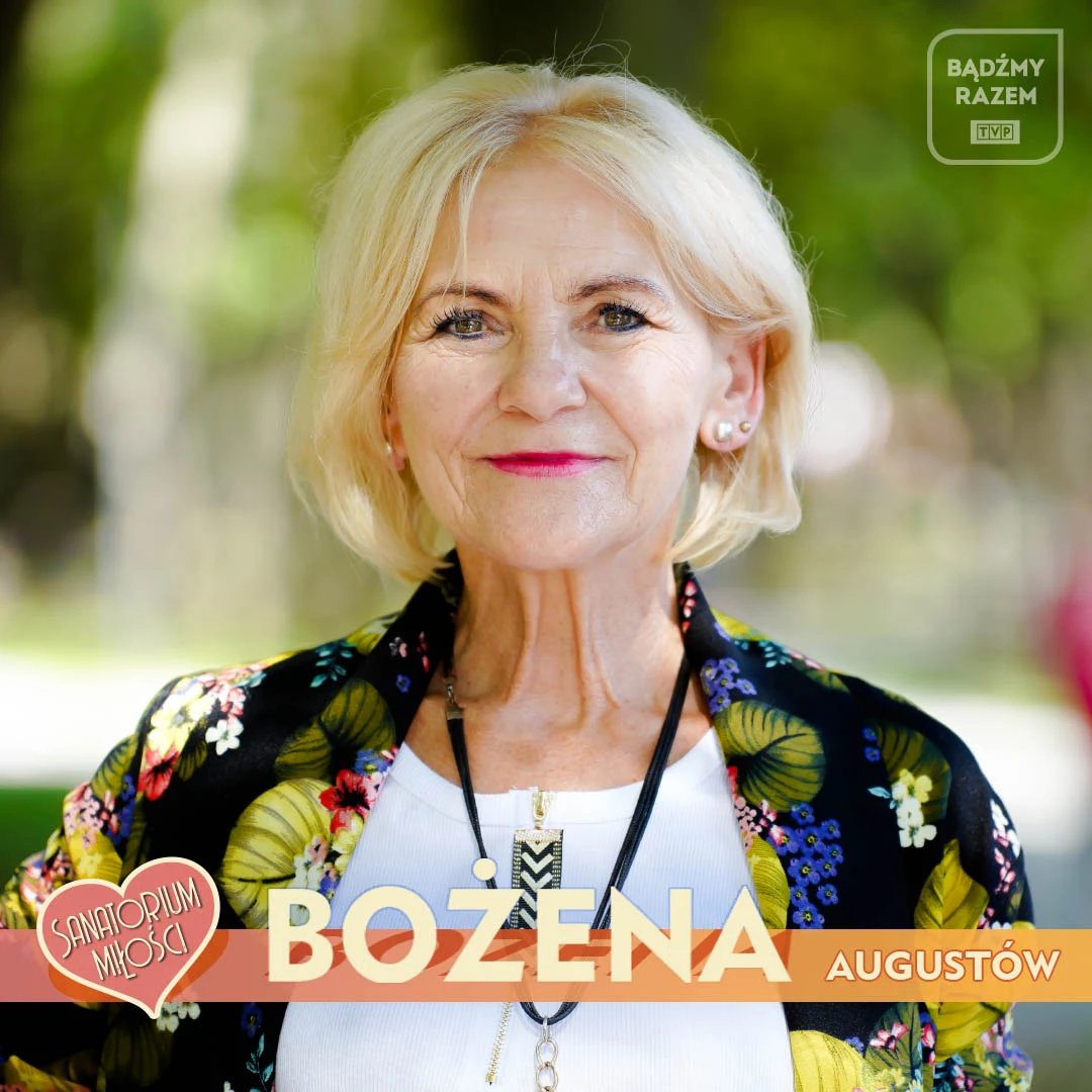 Bożena z "Sanatorium miłości 5" (fot. z oficjalnego profilu programu TVP na Facebooku) Bożena z "Sanatorium miłości 5" (fot. z oficjalnego profilu programu TVP na Facebooku)