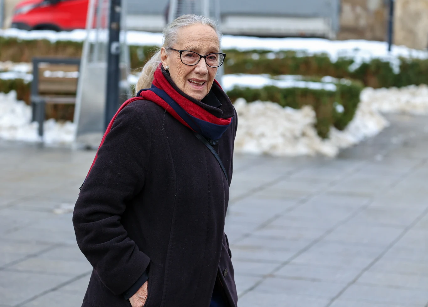 Pogrzeb Mariusza Waltera. Maja Komorowska Pogrzeb Mariusza Waltera. Maja Komorowska