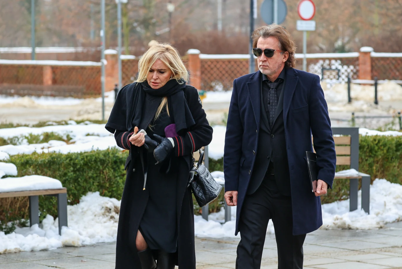 Pogrzeb Mariusza Waltera. Monika Olejnik Pogrzeb Mariusza Waltera. Monika Olejnik