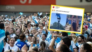 Kibice reprezentacji Argentyny świętujący po zwycięstwie ich kadry na mundialu w Katarze