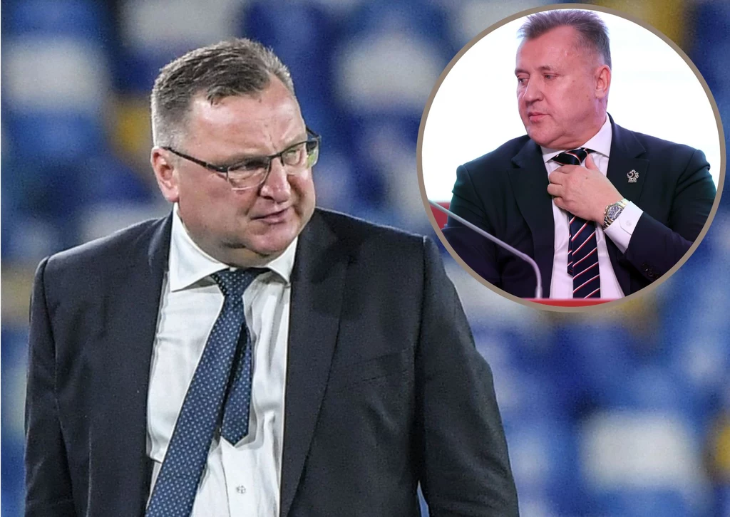 Czesław Michniewicz (na głównym planie) nie zapracował na prolongatę zaufania prezesa Cezarego Kuleszy Czesław Michniewicz (na głównym planie) nie zapracował na prolongatę zaufania prezesa Cezarego Kuleszy