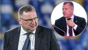 Czesław Michniewicz (na głównym planie) nie zapracował na prolongatę zaufania prezesa Cezarego Kuleszy 