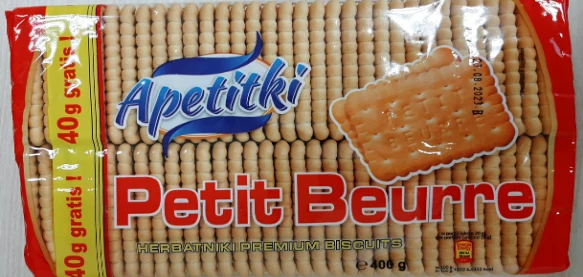 Herbatniki Apetitki Petit Beurre, 400 g (GIS)