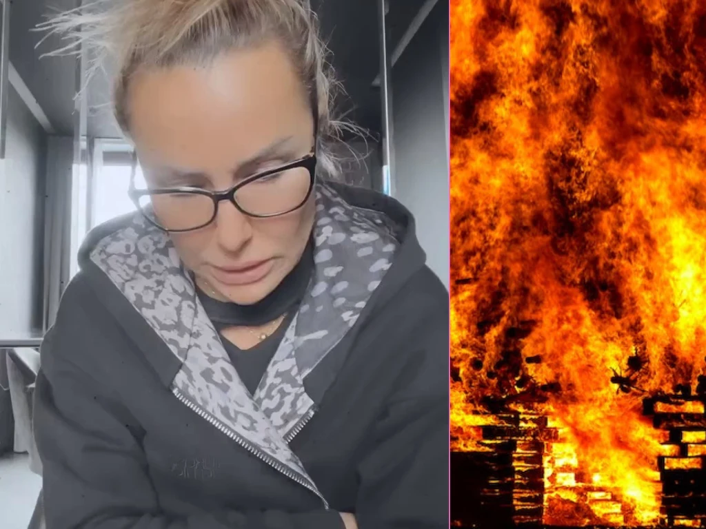 Spłonął dom Blanki Lipińskiej w lesie. Niedawno go kupiła