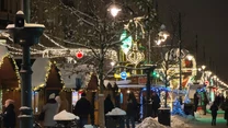 Iluminacje świąteczne na ul. Piotrkowskiej w Łodzi