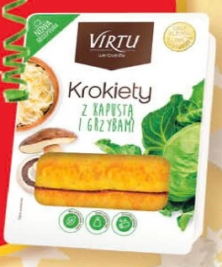 Virtu Krokiety z kapustą i grzybami 400 g