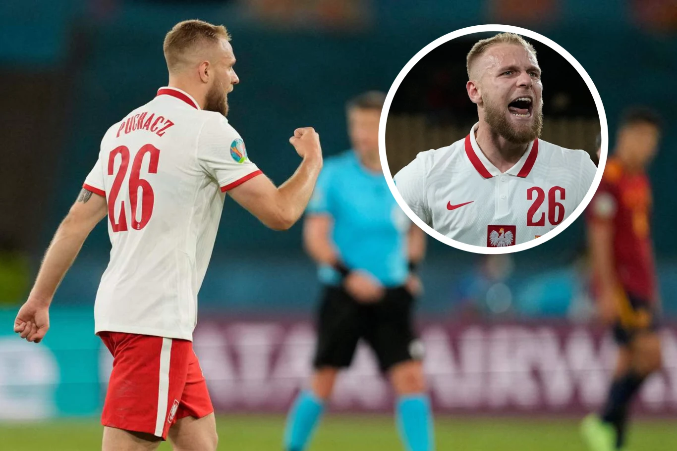 Na zdjęciu Tymoteusz Puchacz w barwach reprezentacji Polski