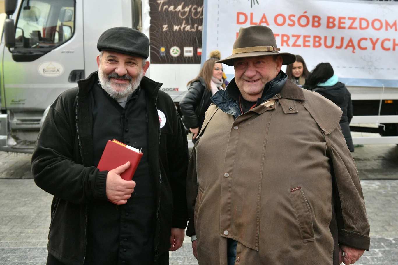 Ks. Tadeusz Isakowicz-Zaleski i Jan Kościuszko