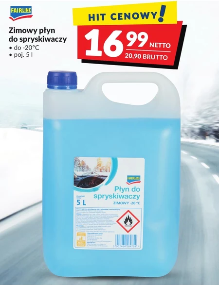 Płyn do spryskiwaczy zimowy Fairline