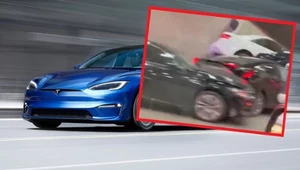 Tesla Model S miała doprowadzić do karambolu będąc w trybie autonomicznym